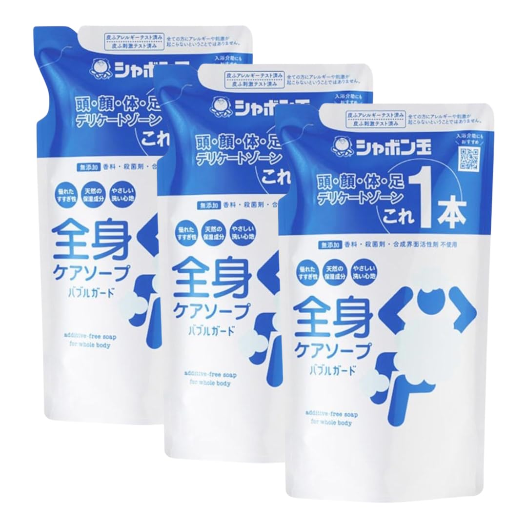 [3 pieces] Shabon-dama Soap Body Soap, Bubble Guard Refill 470ml (x3) (1410ml)