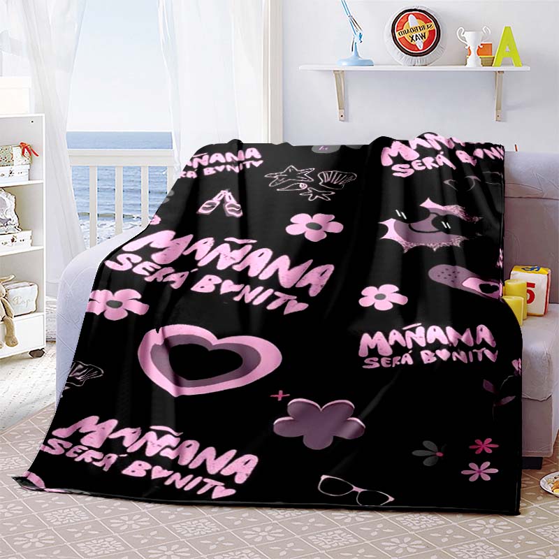 Customizable K-KAROL-G flannel blankets, perfect for autumn warmth, suitable for children and adults, and stylish K-POP shawls