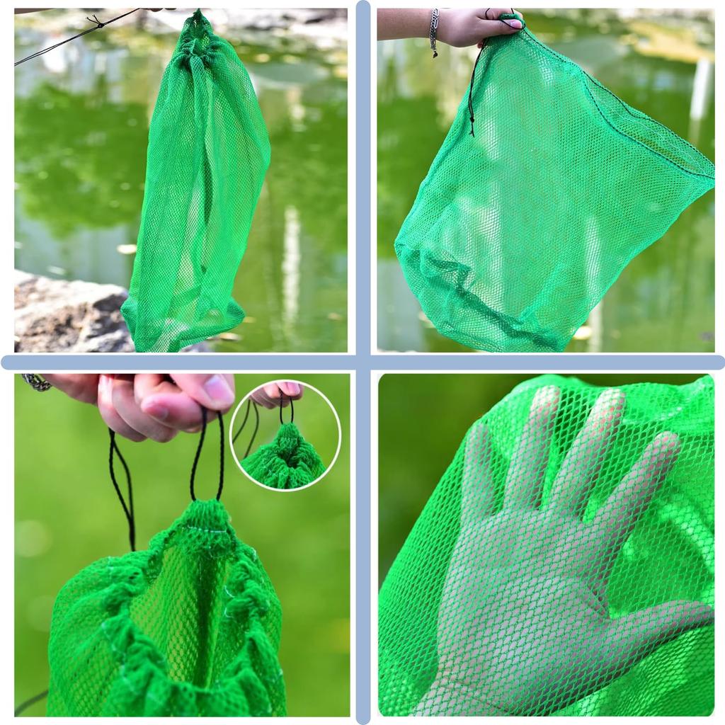 NASSIA Folding Fishing Net, Small, 70cm, with Bicycle and Live Net, Set of 2