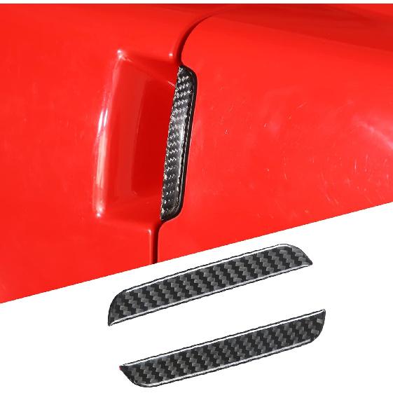 PIUGILH Car Exterior Door Handle Scratch Protector, Carbon Fiber Door Handle Bowl Cover Protective Film Anti-Scratch Stickers Compatible with