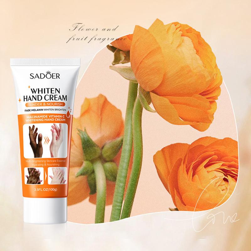 SADOER Skin Whitening Hand Cream Moisturizing Tender Nourish Non Greasy Hydrating Beauty Hands Skin Care Products