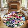 Dandy's World Print Round Rug, Washable Floor Carpet, For Entryway Dorm Laundry Room Office Study, Home Decor Birthday Christmas Gift