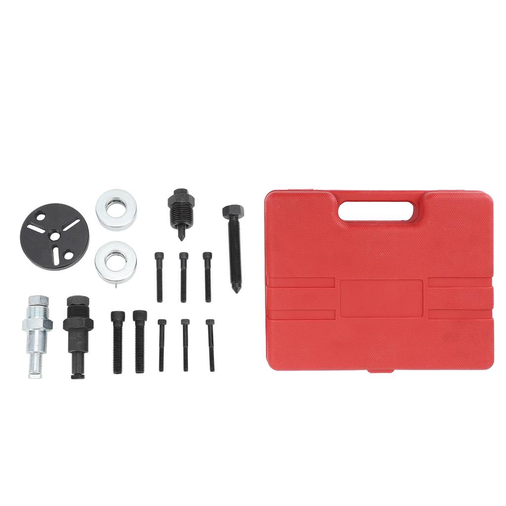 15PCS Car AC Compressor Clutch Remover Kit Auto Air Conditioning Repair Puller Tools for 148 A6