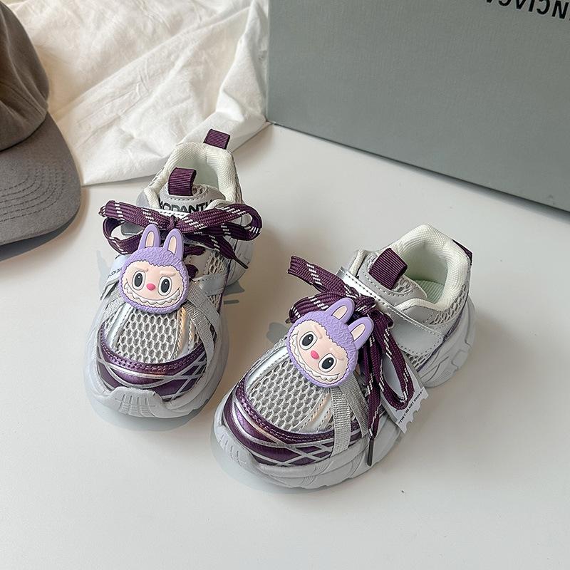 

Labub girls shoes dad shoes 2025 autumn new children s sports shoes girls mesh breathable middle and old children 30