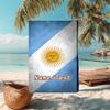 1PC Custom Name Argentina Flag Beach Towel Highly Absorbent And Sand-Resistant Towel for Swimming, Pool, Yoga, And Travel Lightweight