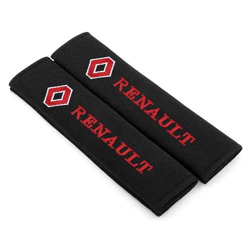 2026 Hot For Renault Hub Caps Car Seat Belt Cover styled Cotton Safety Shoulder Protector For Renault Megane 2 3 4 Twingo Clio T