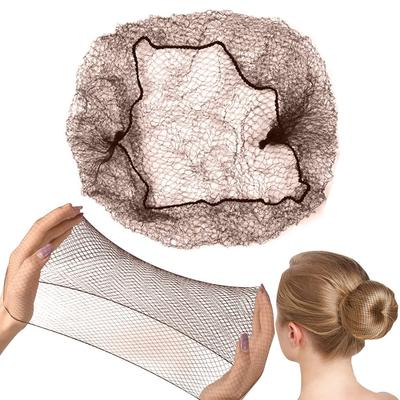 Rete per parrucche a maglia fine Donna Moda Balletto Snood Retine per capelli invisibili Bordo elastico Nuovi accessori per capelli Strumento per lo styling Panino