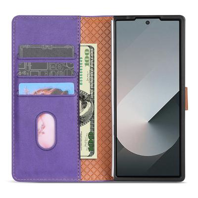N.BEKUS CSJ-001 For Samsung Galaxy Z Fold7 5G Stand Case PU Leather Wallet Phone Cover