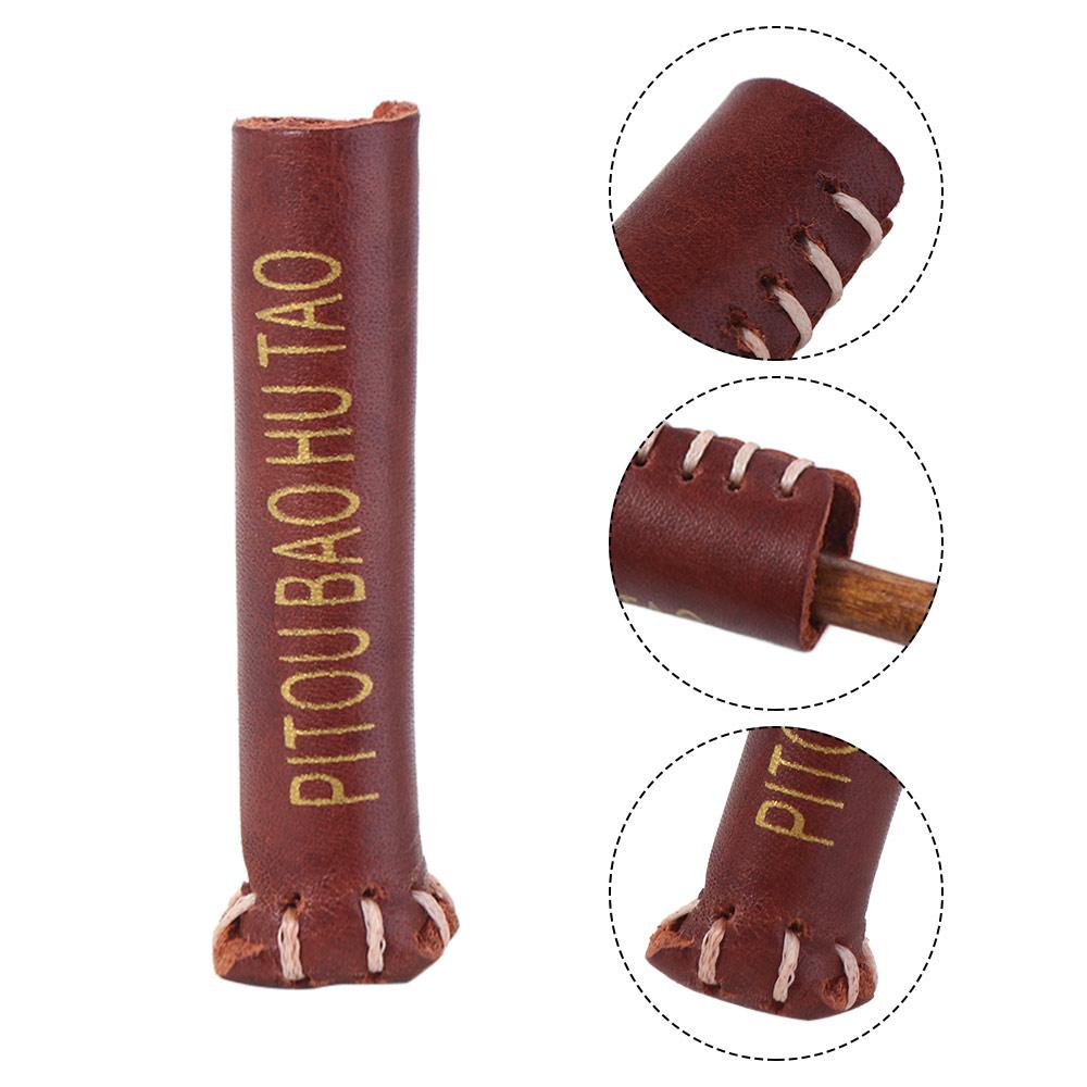 Leather Cue Head Cover Moistureproof Billiard Tip Protector Snooker Cue Protective  Sports Supplies