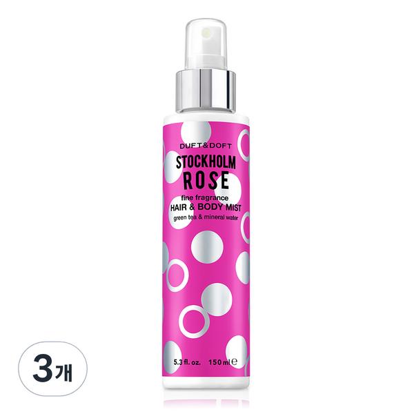 

Duft & Doft Fine Fragrance спрей для волос и тела «Стокгольмская роза», 150 мл, 3 шт.