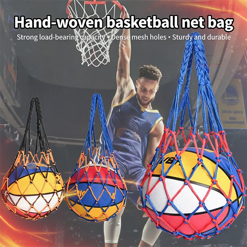 Fotbalová síťová taška Nylon Tučné úložiště Přenos jednoho míče Přenosné vybavení Venkovní sporty Fotbal Basketbal Volejbal