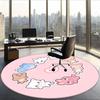 Skz (28) Round Office Rug Decorative Floor Rug for Office Bedroom Living Room and Home Space