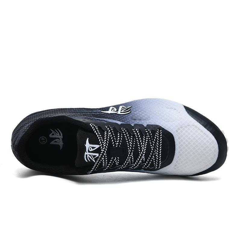 Professional Track & Field Shoes for Men Women Breathable Lace Up Sneakers Black Women Track Spike Running Sprint Sneakers