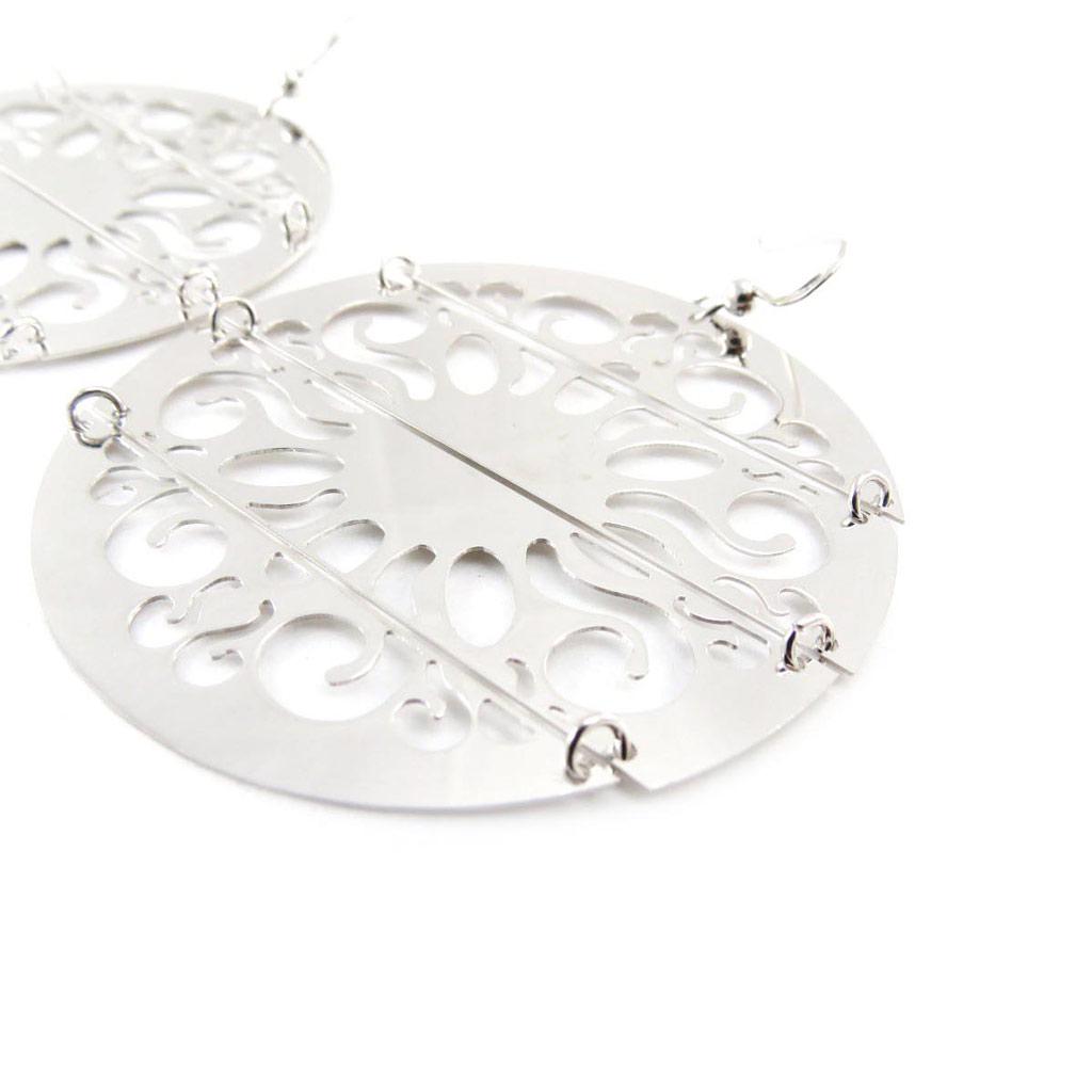 Les Trésors De Lily [J2082] - Brincos Prata 'Calypso'