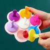 7 Grids DIY Ice Cream Popsicle Silicone Mold Ice Cream Ball Maker Popsicles Molds Baby Fruit Shake Home Kitchen Accessories Tool
