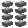 30 Stück Kraftpapier Seifenschachteln Kleine Schmuckschachteln Verpackung Fenster Geschenkbox Behälter Partygeschenk Aufbewahrungs-Organizer