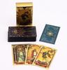 Awtarotc-10 Tarot Cards with Blue and Gold Foil and Guide All-Seeing Eye