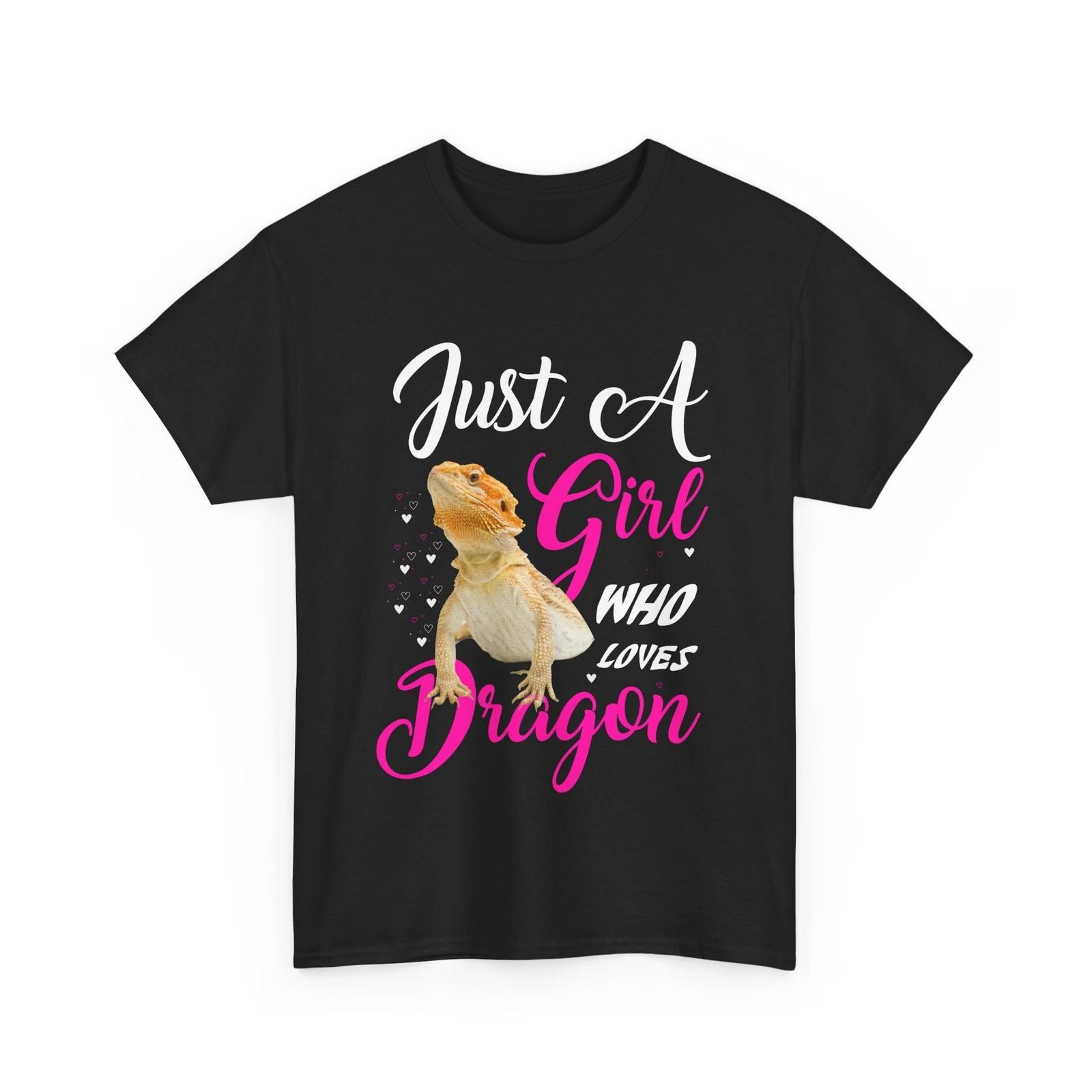 

Bearded Dragon Shirt, Just A Girl Who Loves Bearded Dragon Women Girls Shirt XL