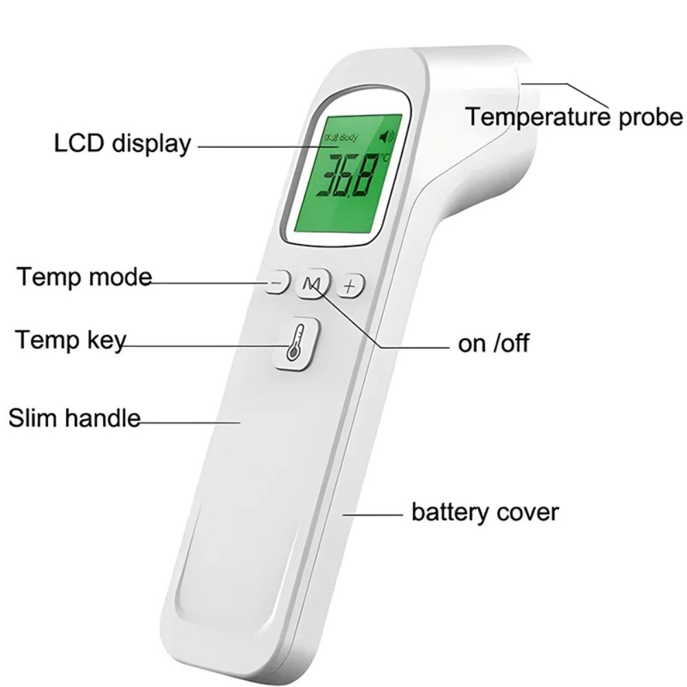 Precision Digital Infrared Thermometer Non-contact IR Thermometer  Forehead/Body
