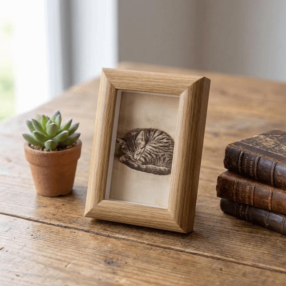 2PCS Square 3 Inch Photo Frame Mini Photo Storage Frame Display Holders  Nightstand Decoration