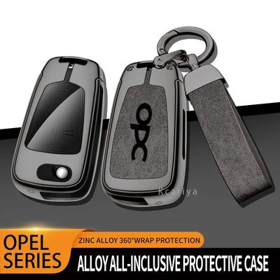 Car TPU Zinc Alloy Key Case Bag For OPC Insignia Astra J H Vectra Combo Corsa D Mokka Zafira Car Key Chain Metal Key Shell