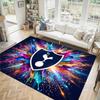 Tottenham Hotspur Design Crystal Velvet Carpet Cozy Non?Slip Printed Rug For Bedroom Living Room Entrance