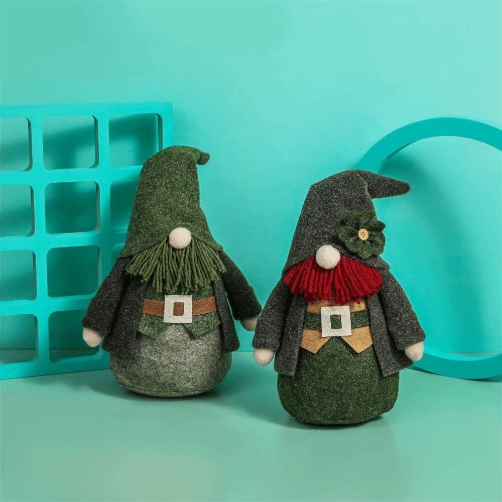 Green Irish Day Dwarf Doll Fashion Novelty Faceless Old Man Doll Creative Exquisite Gnome Figurines Irish Themed Events