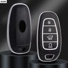 4 Button TPU Car Remote Key Case Cover For Hyundai Santa Fe Tucson 2022 NEXO NX4 Ioniq 5 Atos Prime Solaris 2021 Fob Accessories