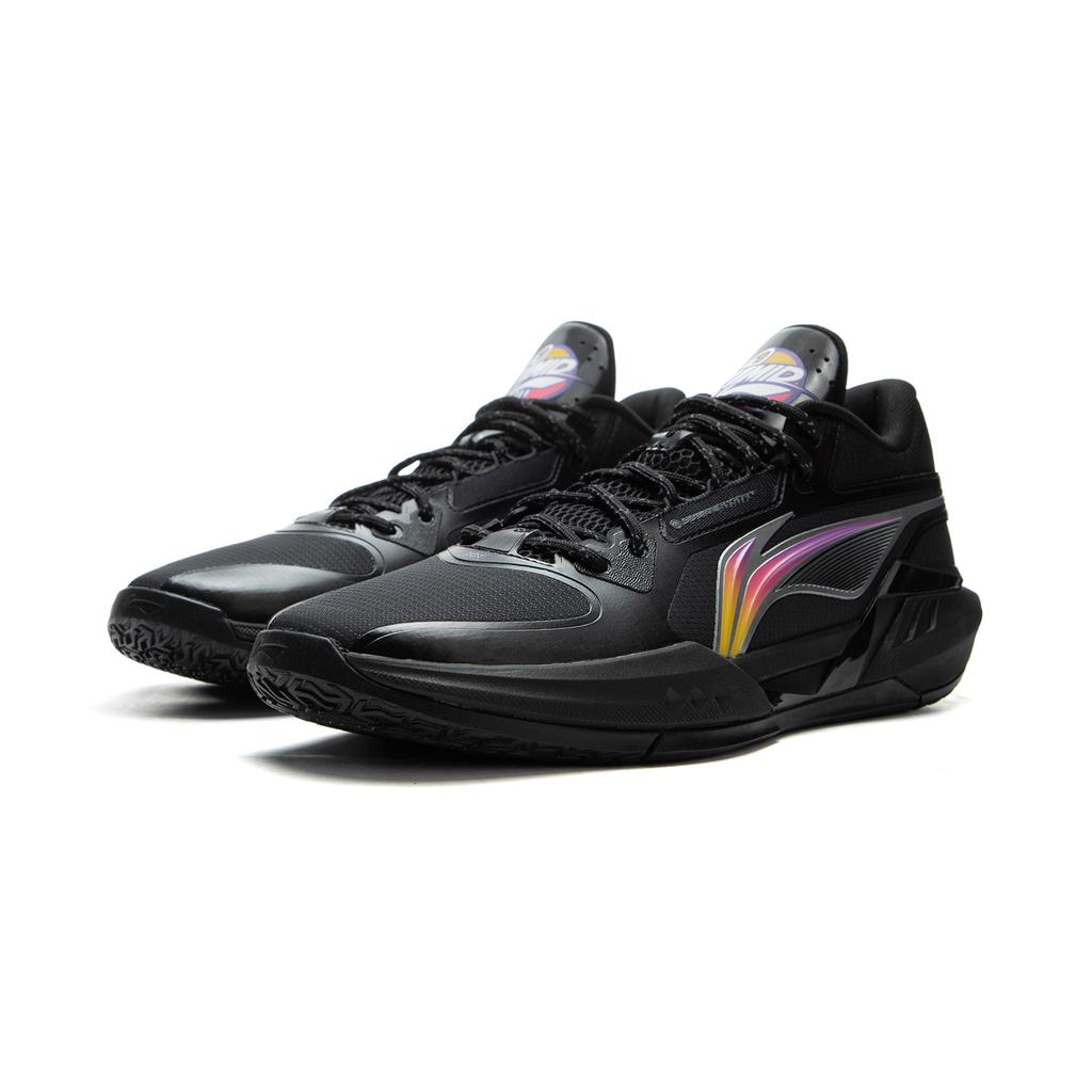 Li Ning Light Speed 3 Mid Basketball Shoes Men Sneakers Black Purple ABPV019-1
