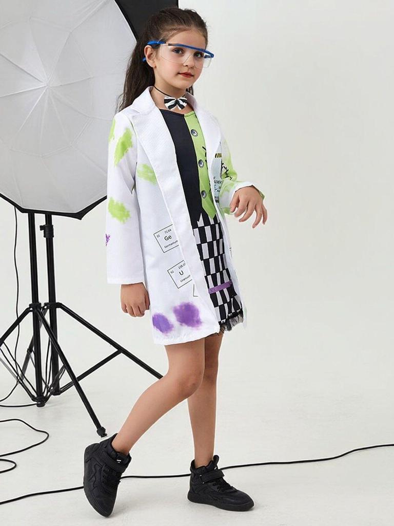 Children's Mad Scientist Halloween Costume - White Coat Role-Playing Set