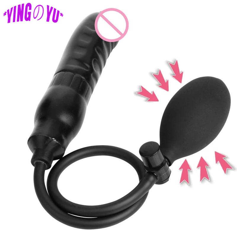 Inflatable Butt Plug Anal Dilator Vagina Massager Ass Expandable Sex Toys for Men Women Couples Adult Supplies Erotic