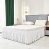 Ruffled White Fringed Bed Skirt Elastic Bed Cover Practical Bedspread  Bed Room
