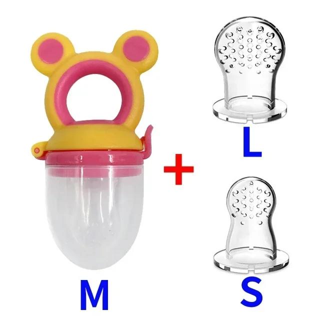 Alimentatore Frutta Cibo Silicone Senza BPA per Bambini Sacchetti Alimentazione Toddler Tettarella Nipple Soother per Neonati Masticatore Alimentazione Neonato