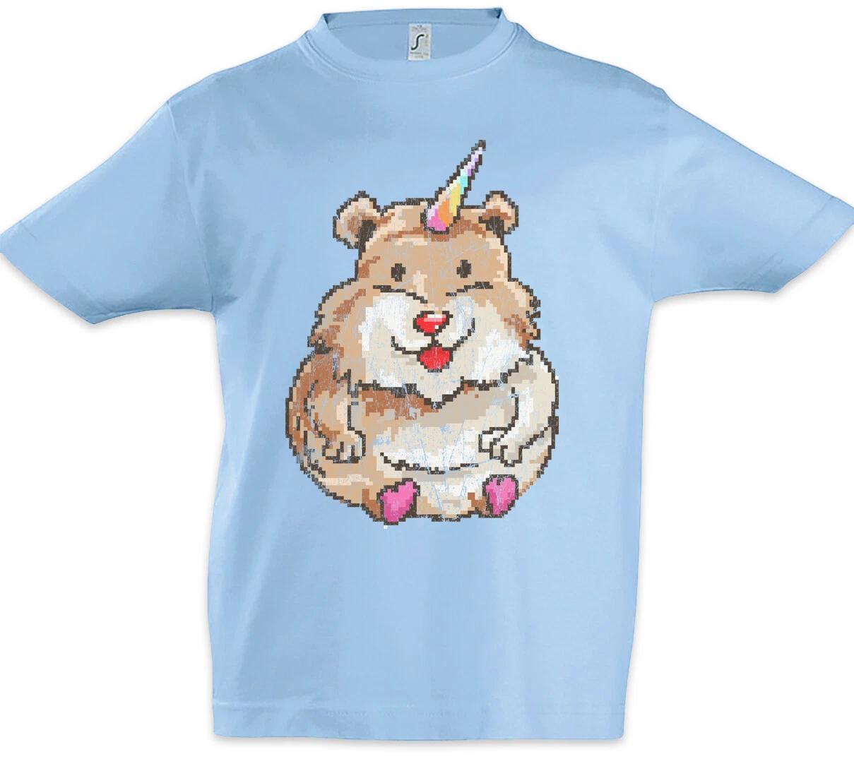 Hamster Corn Kids Boys kids boys T-Shirt Hamster Unicorn Fun Nerd Gamer Gaming Unicorn 100
