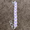 Pink Chalcedony Gemstone Handmade 925 Sterling Silver Bracelet 7-8" KKG-136
