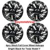 For Tesla Model Y Replacement Wheel Hubcaps 19 Inch Hub Cap ModelY Full Rim Cover Exterior Modified Accessories 2023 2022 2021
