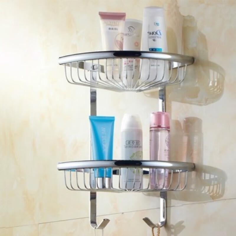Yuzhu European Style 2-Tier Bathroom Corner Shelf