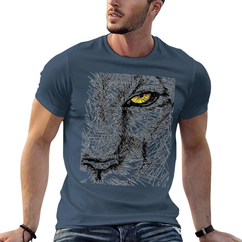 Artistic Design Lion T-Shirt T Shirts for Unisex Pack White Cotton T Shirt Pack Unisex T Shirts Cotton T-shirt