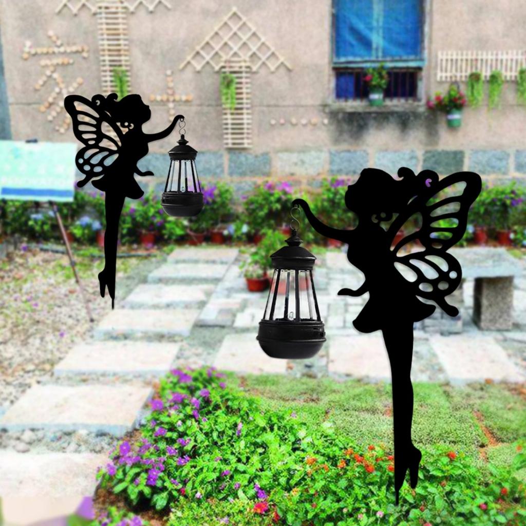 Outdoor, Household, Waterproof, Lawn, Floor Mounted, Iron Art, Cat Animal Shaped, Courtyard Garden Decoration, Solar Lights