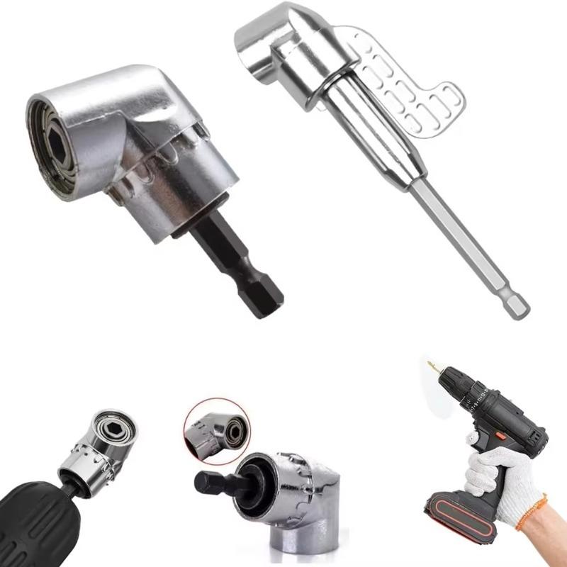 105 Degree Right Angle Drill Corner Tool Screw Hub Bend Screwdriver Bit Attachment Screw Hub Conversion Head for Electric
