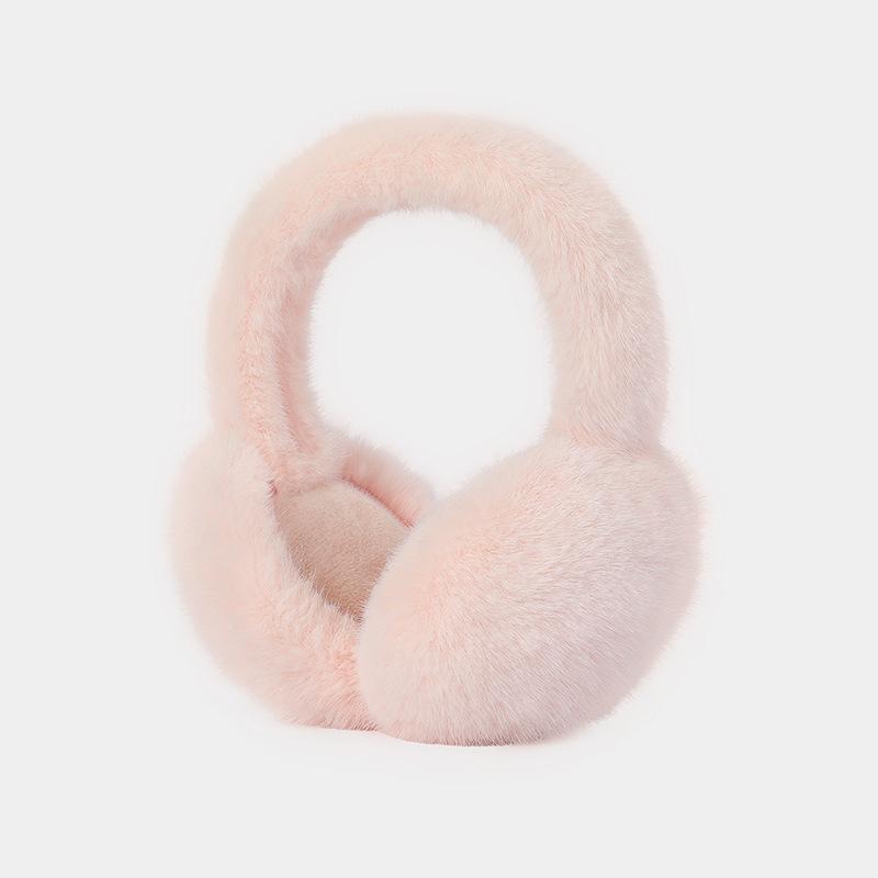 1 Piece of New Faux Rabbit Fur Warm Earmuffs, Korean Style Women's Ear Protectors, Anti-Freeze Ear Covers, Windproof, Foldable, Ear Warmers, 