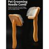 Dog Brush Wooden Dogs Comb Pet Hair Remover Dog Grooming Protect Brushes for Dogs Floating Hair Cleaning Comb Massage Cat Brush