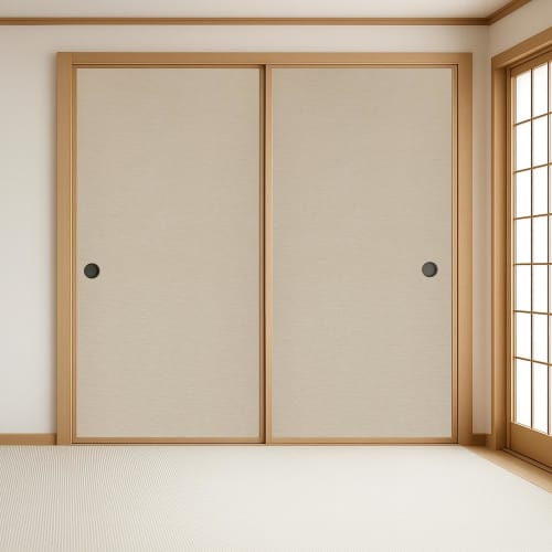 Asahipen Torinoko Fusuma Paper, Water-Repellent, 95cm Wide X 180cm Long, Pack of 2, No. 607, Tsumugi, Re-Wettable, with Re-Wet Adhesive, Soft Washi Te