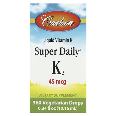 Super Daily® K2, 45mcg, 10.16ml(0.34fl Oz)