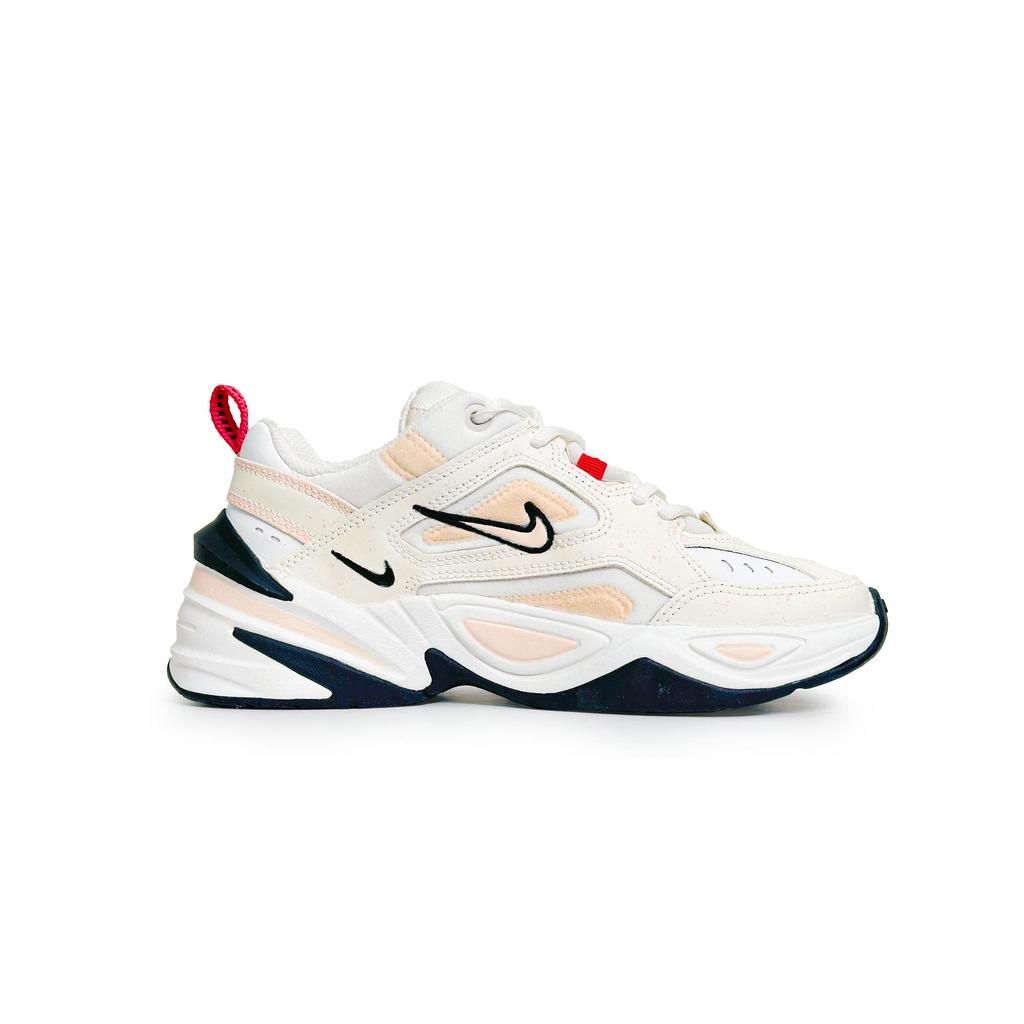 Nike M2K Tekno Rose Girlish Low Top Chunky Sneakers Women's Ecru AO3108-205(Team1926-)