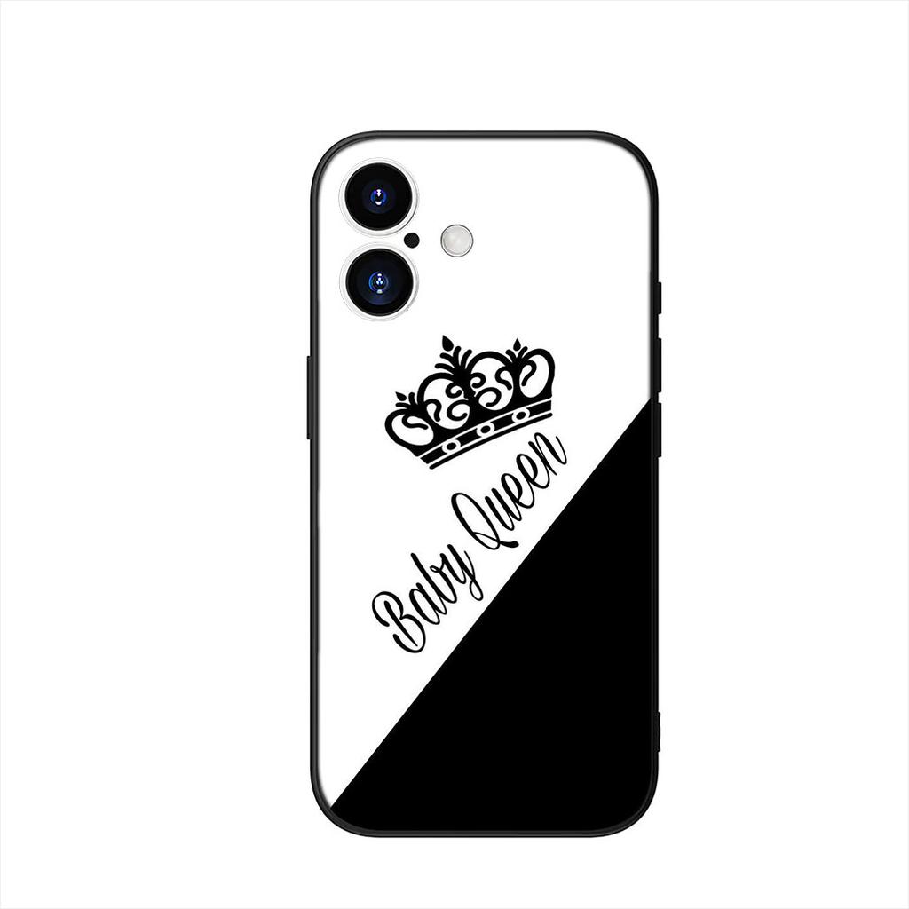 Cover for Samsung Galaxy A55 A54 A25 A36 A17 A26 A35 A33 A34 A14 A37 S8 S9 S20 S21 FE S10 Plus Case Crown King Queen golden