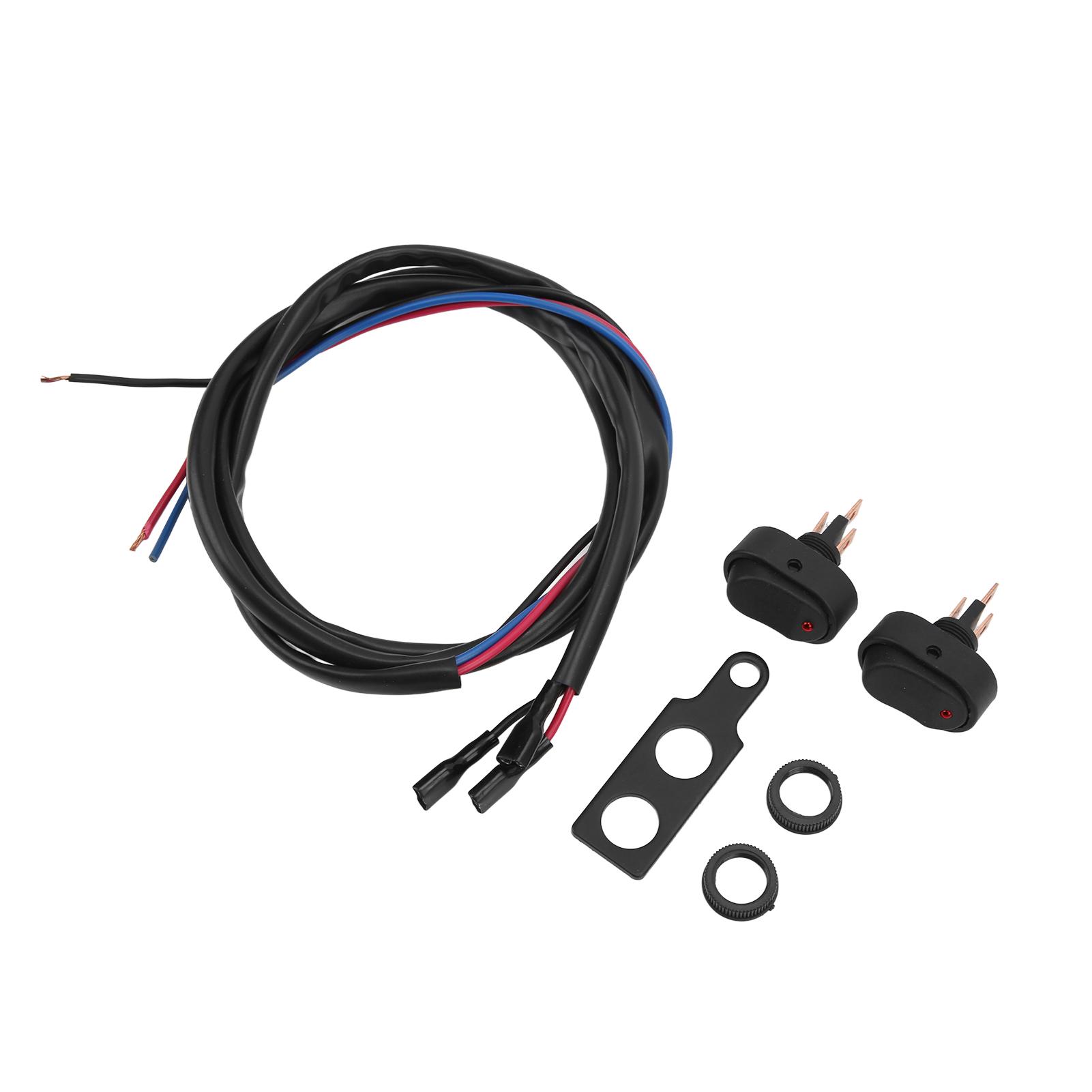 

12V 30A 3P SPST On Off Toggle Switch Rocker Switch LED Red Indicator Waterproof for Car Truck Boat Motorcycle