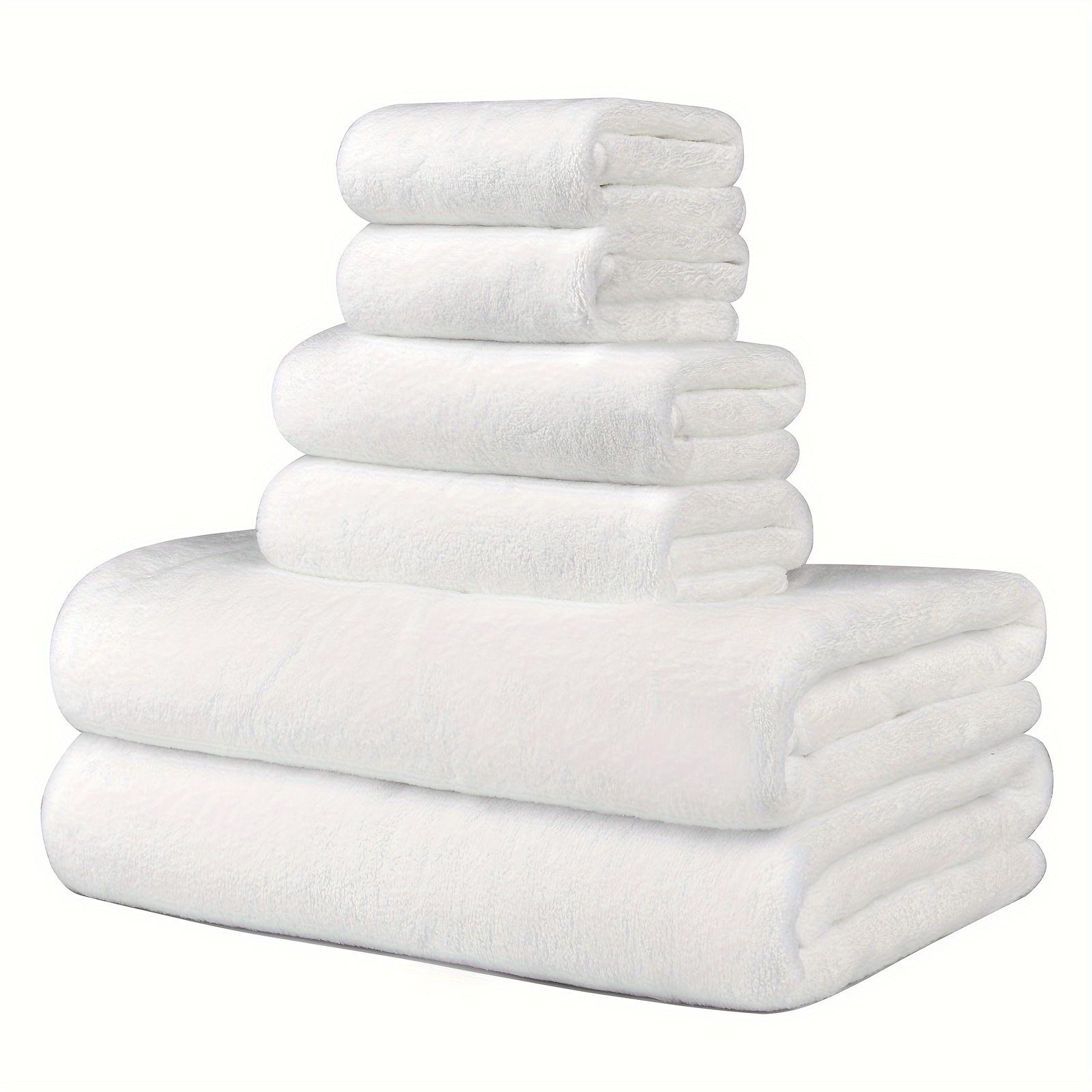 

6 шт./комплект полотенец из кораллового флиса, супервпитывающие и мягкие. 6pcs белый