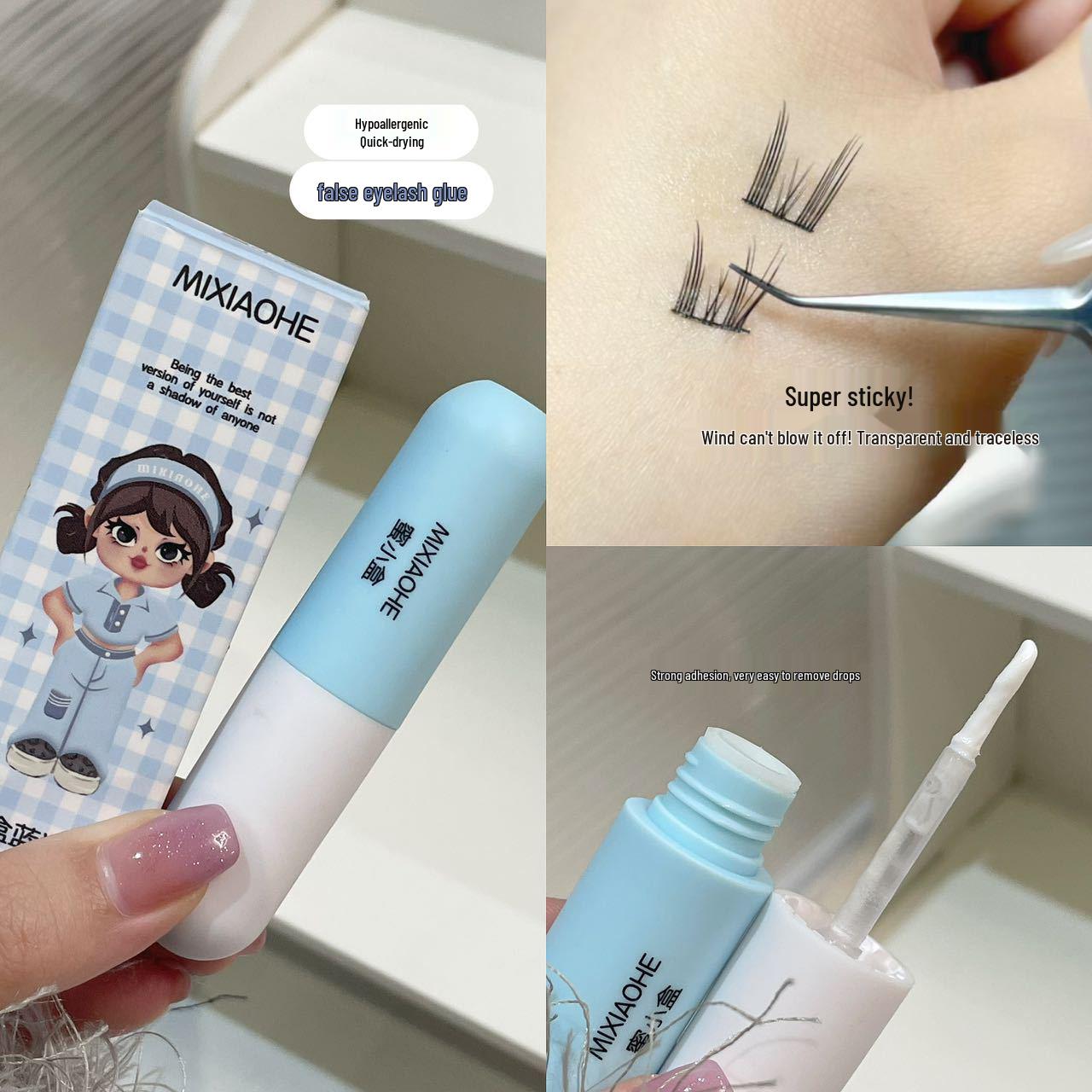 

Клей для ресниц серии Honey Box Flower: Долговечный, Быстросохнущий, Нежный, Прозрачный и Суперлипкий