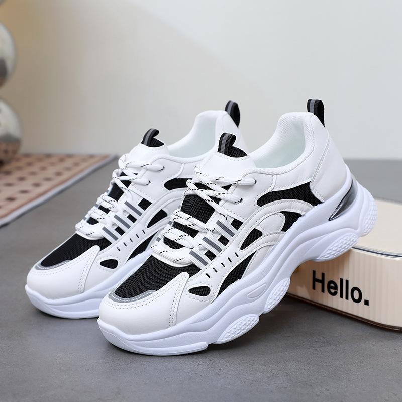 

Fashion Dad s Shoes for Women 2026 New Mesh Breathable Single Shoes Lightweight and Anti Slip Sports Women s Shoes Zapatillas 36 чёрный